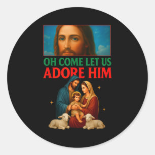 Adesivo Hugvyn Natal Natividade Jesus Oh Venha Deixem-Nos