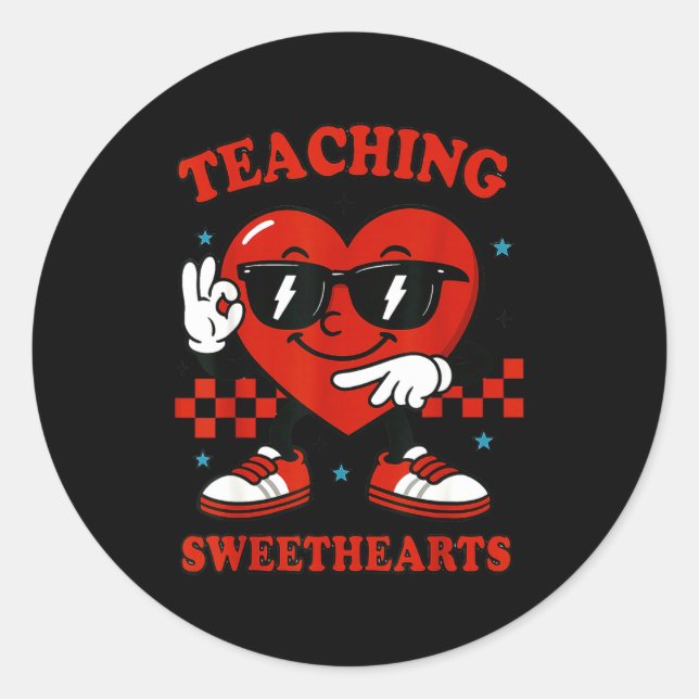 Adesivo Hugvyn Six Seven Heart 6 7 Teaching Sweethearts Va (Frente)