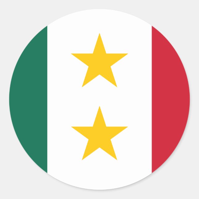 Adesivo huila y Tejas, México (Frente)