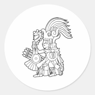 Adesivo Huitzilopochtli Asttec Deus Asttec Mitologia Mayan
