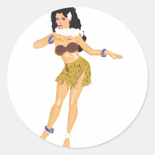 Adesivo Hula Girl (Frente)