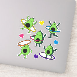 Adesivo Hula Hooping Avocado Sticker Sheet