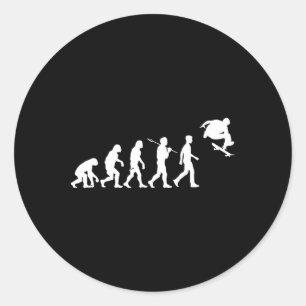Adesivo Humanidade do Skate Evoluiu Para Saltar Alto Diver