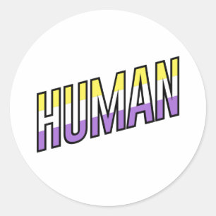 Adesivo Humano Não Binário