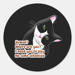 Adesivo Humano? Onde você está? Gato