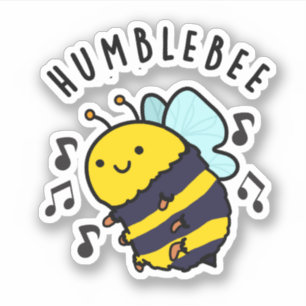 Adesivo Humble Bee Engraçado Bumblebee Pun