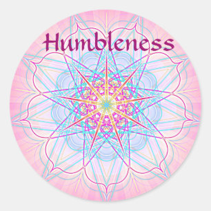 Adesivo Humbleness (etiqueta da virtude)