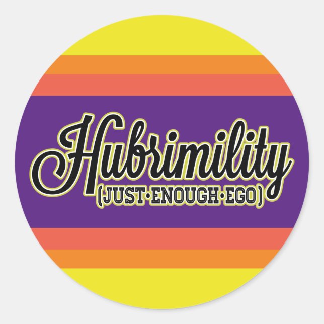Adesivo Humilhidade O Suficiente Para Bares Brilhantes De  (Frente)