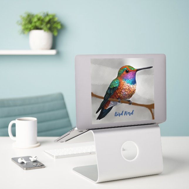 Adesivo Hummingbird de Vibrant Allen (Laptop na mesa)