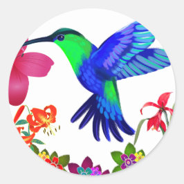 Adesivo Hummingbird em meio à beleza da natureza,Asas Sere