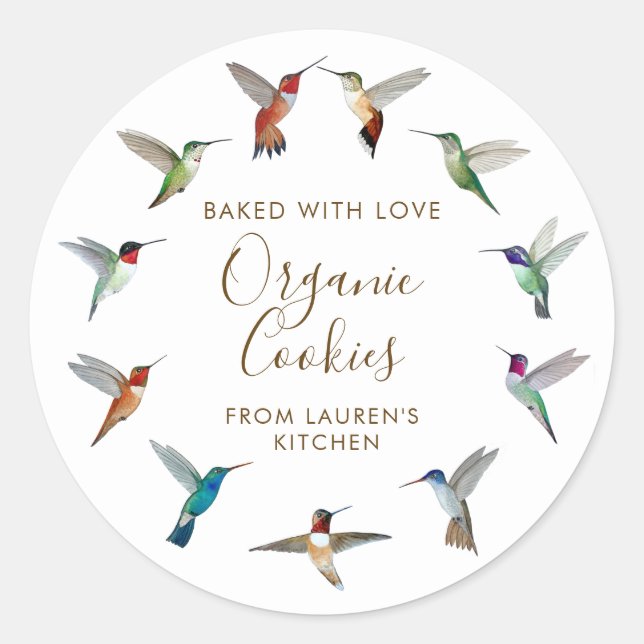 Adesivo Hummingbird Home-made Goods (Frente)