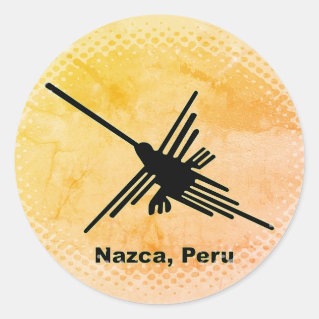Adesivo Hummingbird Nazca Geoglyph, Peru (Frente)