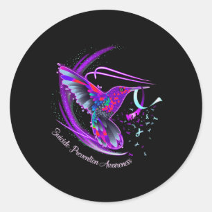 Adesivo Hummingbird Roxo Azul Fita Suicídio
