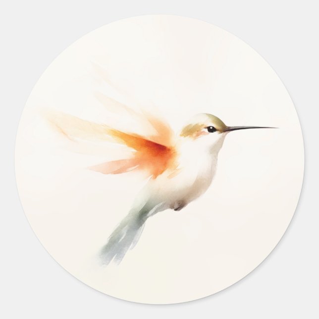 Adesivo Hummingbird Watercolor (Frente)