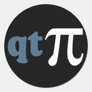 Adesivo Humor da matemática - T bonito Pi