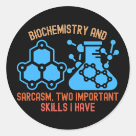 Adesivo Humor de Bioquímica, Bioquímica Divertida