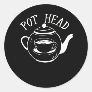 Adesivo Humor de Café Pote Lover Sarcastic Caffeine