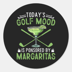 Adesivo Humor de Golfe de Hoje Bola de Golfe Com Golfe de