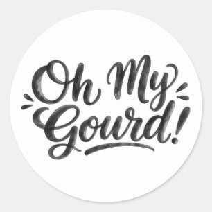 Adesivo Humor de Halloween Oh My Gourd   Piada Moderna Div