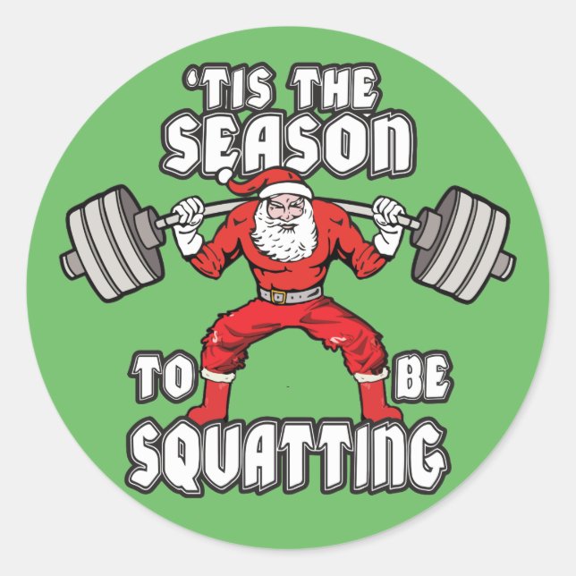 Adesivo Humor de Natal - Praça Santa Claus (Frente)