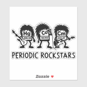 Adesivo Humor de Química de Rockstars Periódicos