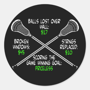 Adesivo Humor do Lacrosse impagável