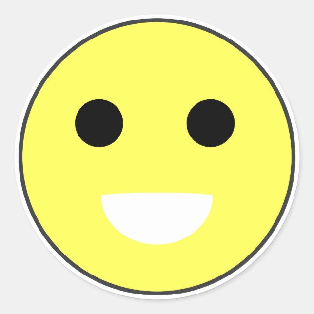 Adesivo Humor Emoticon Rosto Normal (Frente)