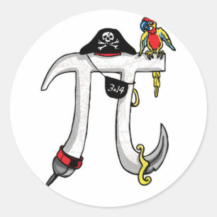 Adesivo Humor engraçado do dia do Pi da taxa do Pi