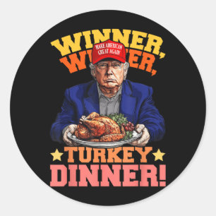 Adesivo Humor Engraçado Vencedor do Trump Janta Turquia