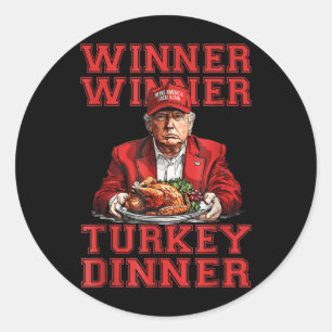 Adesivo Humor Engraçado Vencedor do Trump Janta Turquia