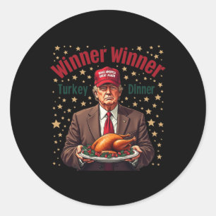 Adesivo Humor Engraçado Vencedor do Trump Janta Turquia