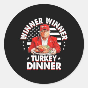 Adesivo Humor Engraçado Vencedor do Trump Na Turquia Janta