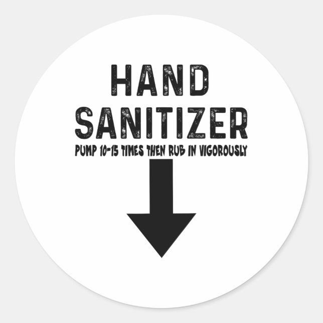 Adesivo Humor Hand Sanitizer (Frente)