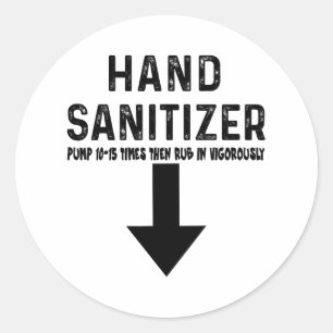 Adesivo Humor Hand Sanitizer
