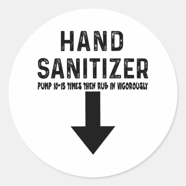 Adesivo Humor Hand Sanitizer (Frente)