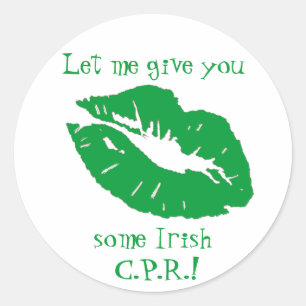 Adesivo Humor Irlandês Verde Divertido