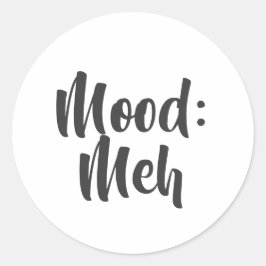 Adesivo Humor Minimalista: Meh