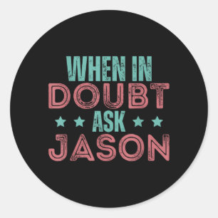 Adesivo Humor Personalizado Dia dos Pais Jason