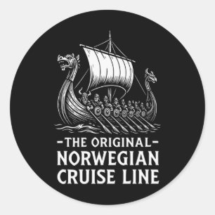 Adesivo Humor Viking Original da Linha de Cruzeiro Noruegu