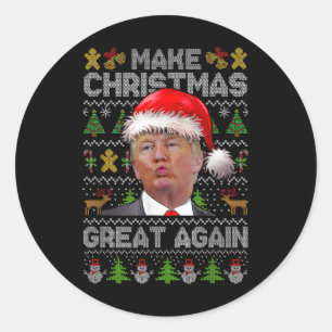 Adesivo Humorista Trump Ill Christmas Tee