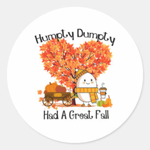 Adesivo Humpty Dumpty Teve Uma Grande Queda