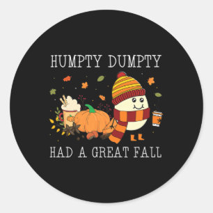 Adesivo Humpty Dumpty Teve Uma Grande Queda no Halloween d