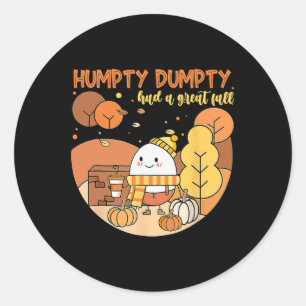 Adesivo Humpty Dumpty Teve Uma Queda De Excelente Feliz Qu