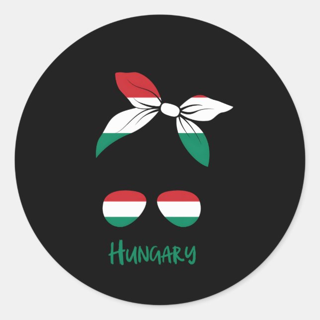 Adesivo Hungria Bandeira do Magyar (Frente)