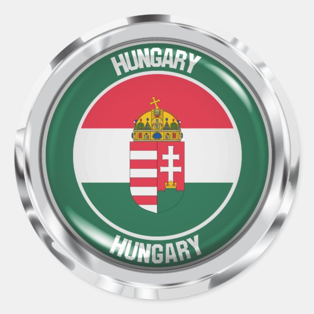 Adesivo Hungria Round Emblem (Frente)