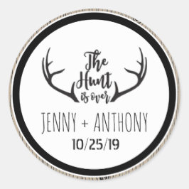 Adesivo "Hunt está acabado" Rustic Barnwood Salve o Selo d