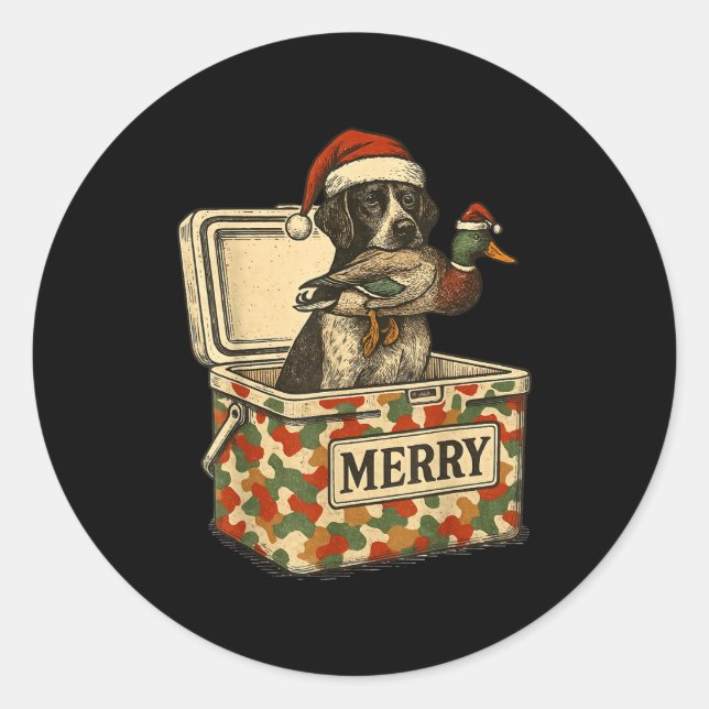 Adesivo Hunter Dad Christmas Mallard Xmas Duck Lover Women (Frente)