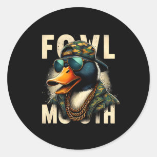 Adesivo Hunter Fowl Mouth Duck Caça Ganso Caça Funny Du