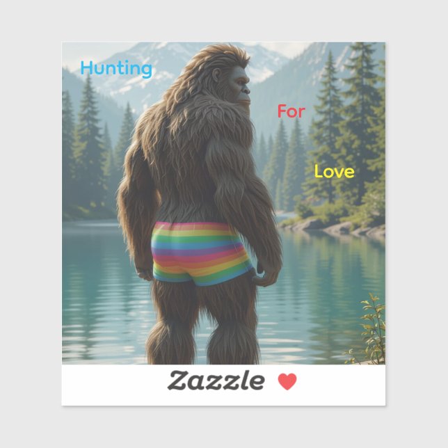 Adesivo Hunting for love (Folha)