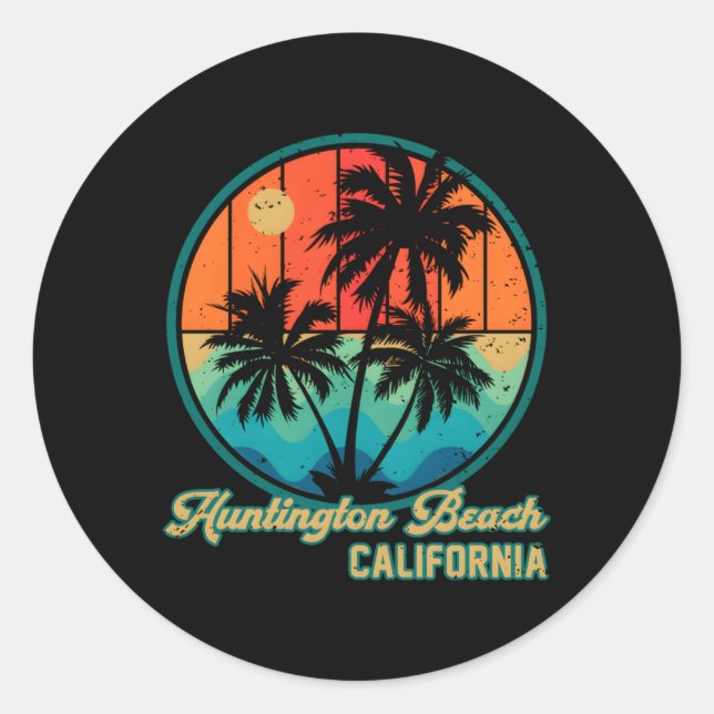 Adesivo Huntington Beach California Ca (Frente)